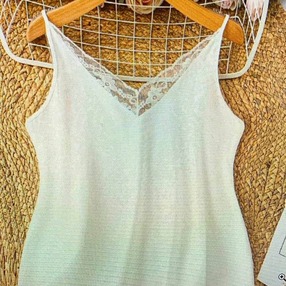White Plus size Tank Camisole